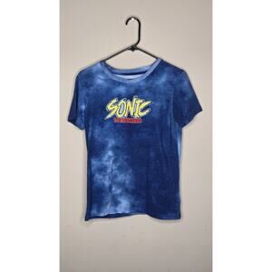 Mini Sonic vs tie dye t shirts Size 14/16 Embroidered Sonic The Hedgehog